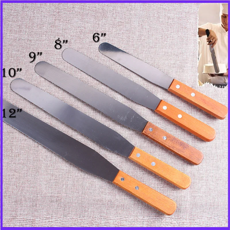 Offset Spatula Set - 6/8/10/12 بوصة ملعقة كعكة عالية الجودة