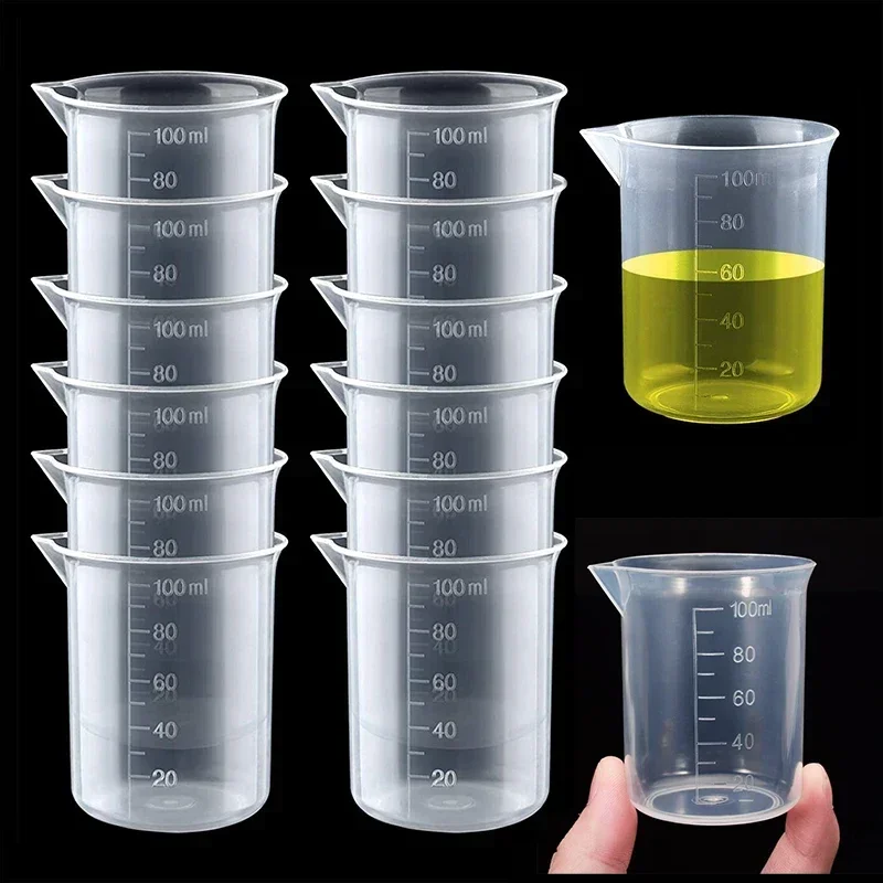 Kitchen Baking Containers - 100 مللي كوب قياس مقياس بلاستيكي