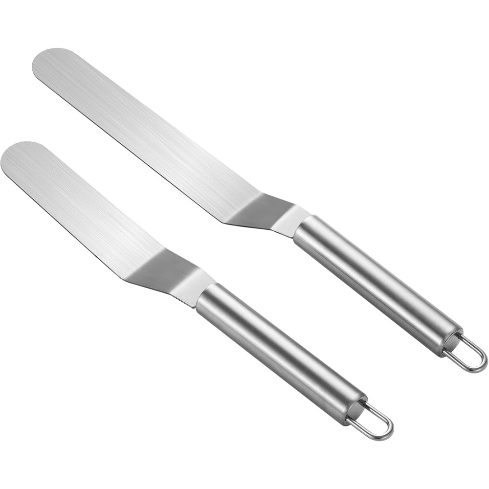 Offset Spatula Set - طقم ملعقتين من الفولاذ المقاوم للصدأ