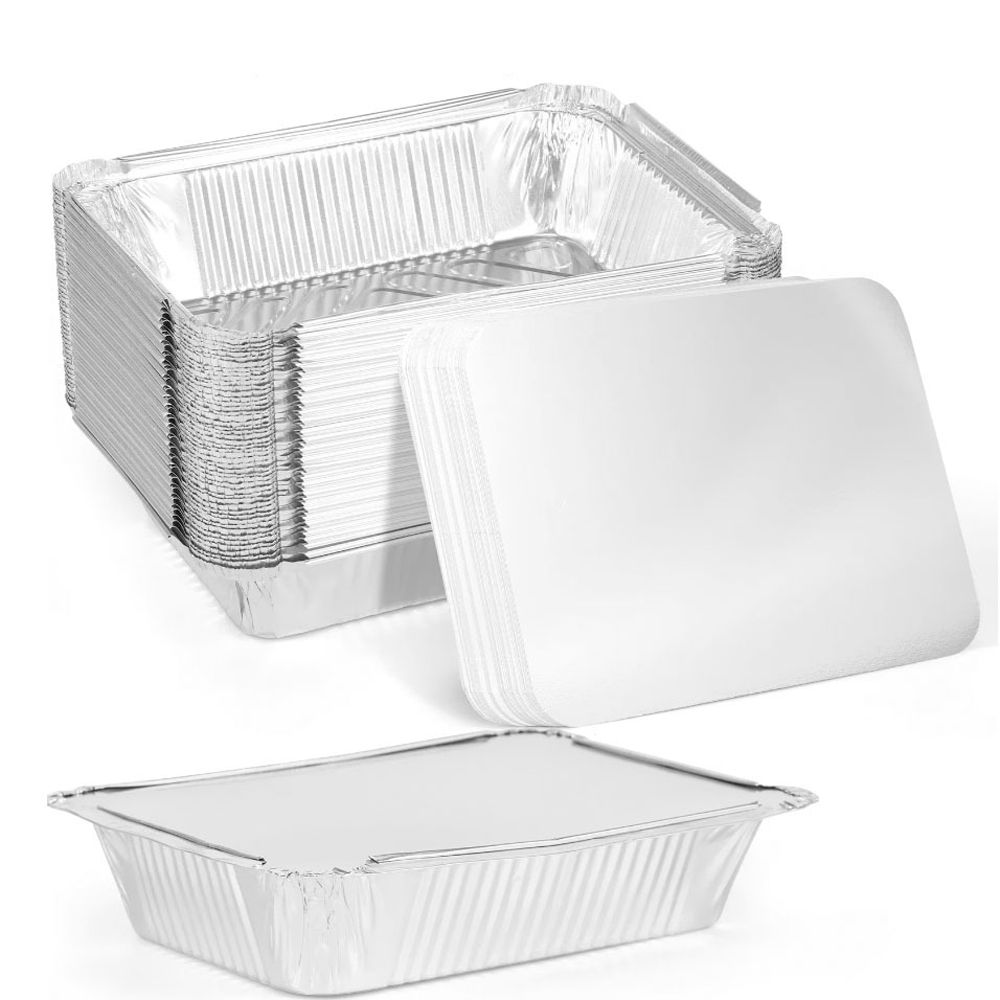 Kitchen Baking Containers - 10 قطعة جديد مع الأغطية الألومنيوم
