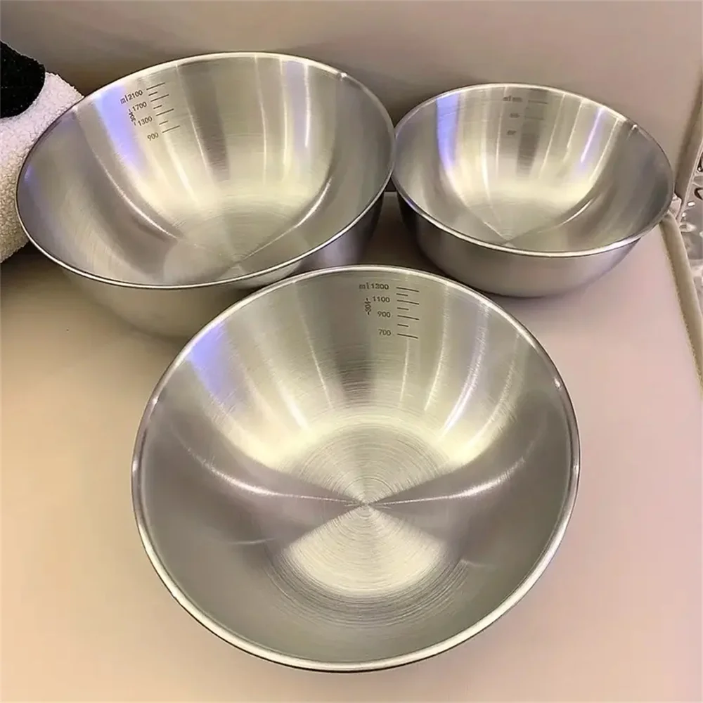 Kitchen Baking Scale - مجموعة أوعية من الفولاذ المقاوم للصدأ