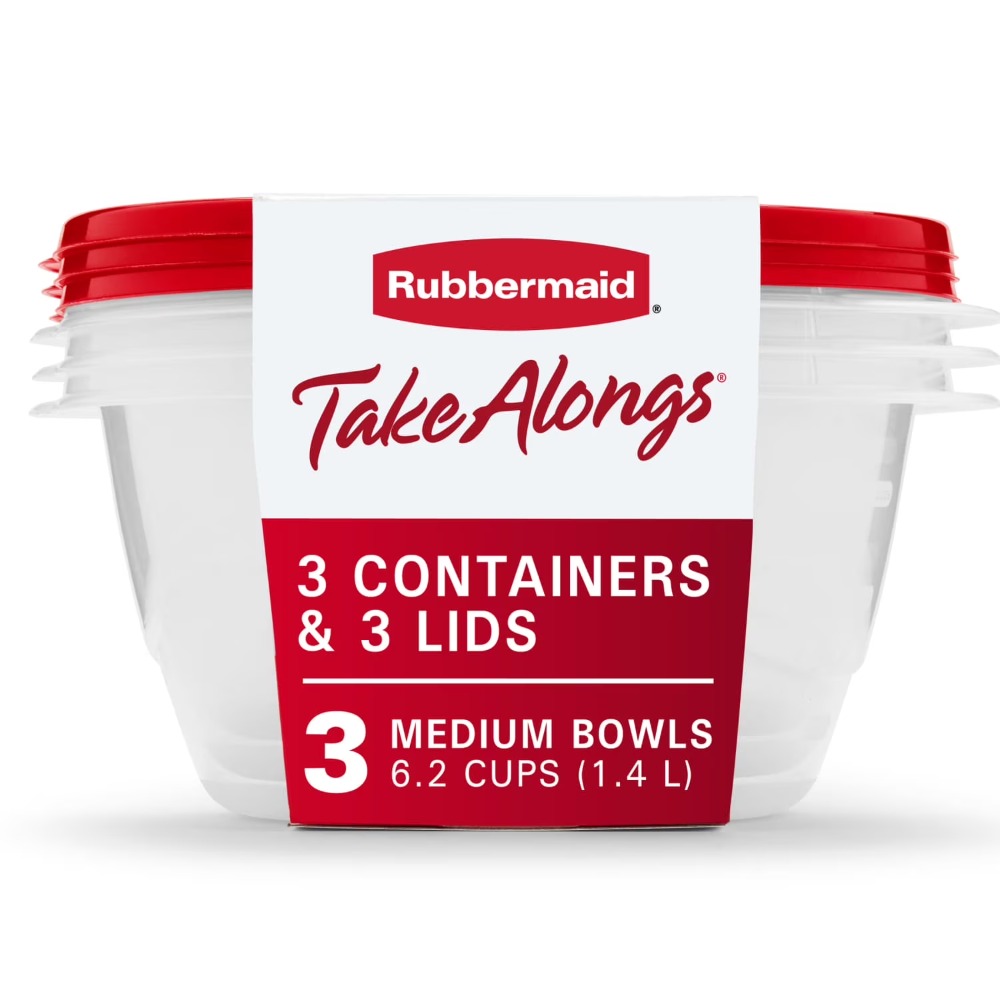 Kitchen Baking Containers - حاويات تخزين طعام كبيرة مستديرة مع