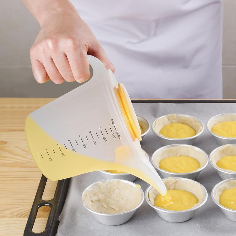 Kitchen Baking Containers - كوب خلط للمطبخ سعة 1500 مل،