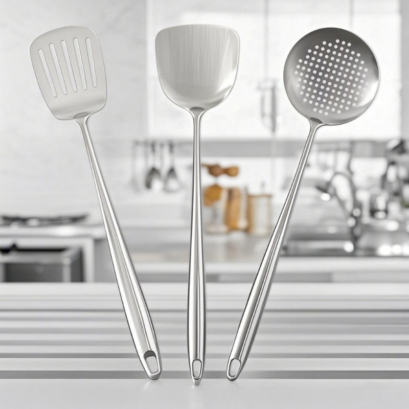 Offset Spatula Set - مجموعة أدوات مطبخ من الفولاذ المقاوم