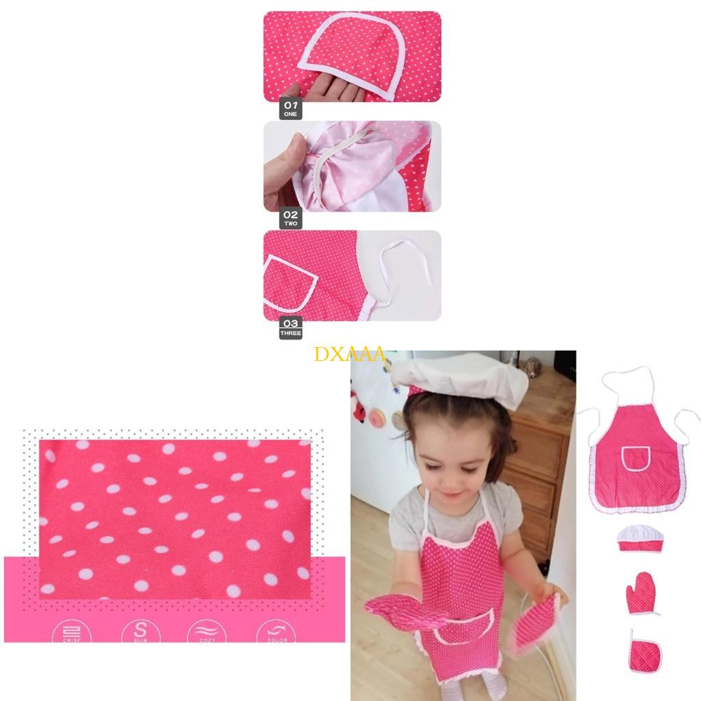 Kitchen Kids Baking Set - مجموعة أزياء أزياء الطهاة DXAA للأطفال