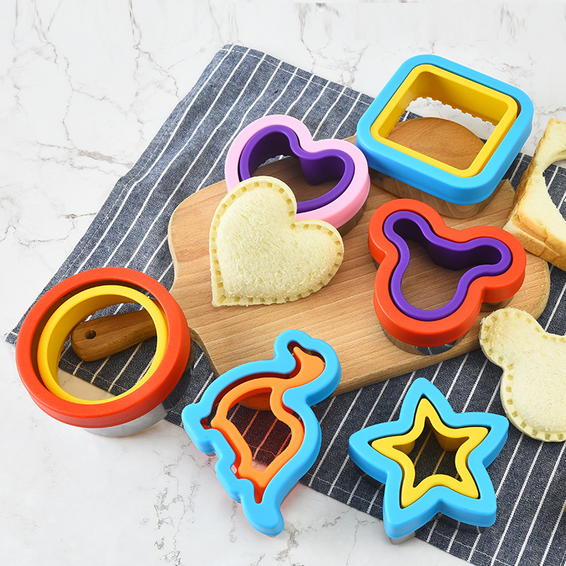 Kitchen Kids Baking Set - الفولاذ المقاوم للصدأ ساندويتش القاطع و