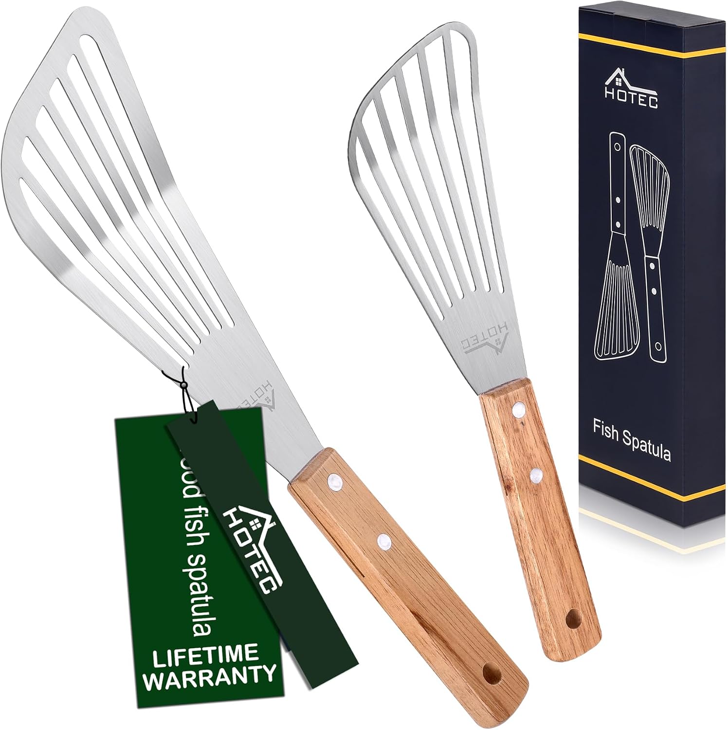 Offset Spatula Set - طقم ملاعق تقليب السمك من الفولاذ