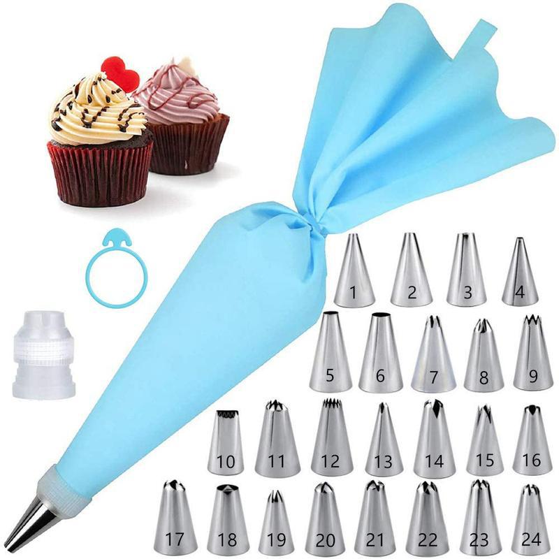 Kitchen Set Bakery - أدوات تزيين الكيك بالفوهة، معدات الحلويات،