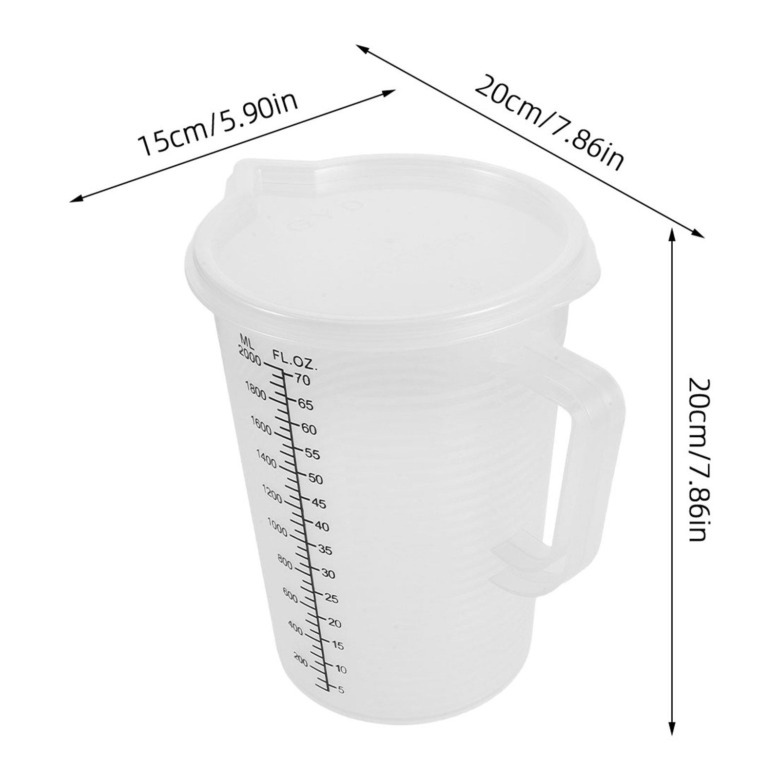 أكواب قياس سعة 2.0 لتر، مزدوجة - مراجعة Kitchen Baking Containers وسعره