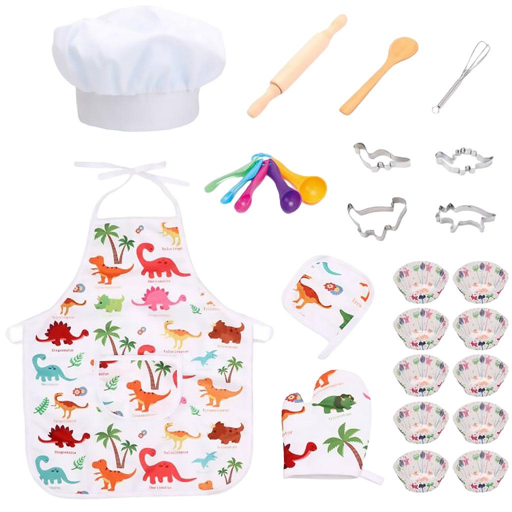 طقم زي طاهي للأطفال 25 قطعة لل - مراجعة Kitchen Kids Baking Set وسعره