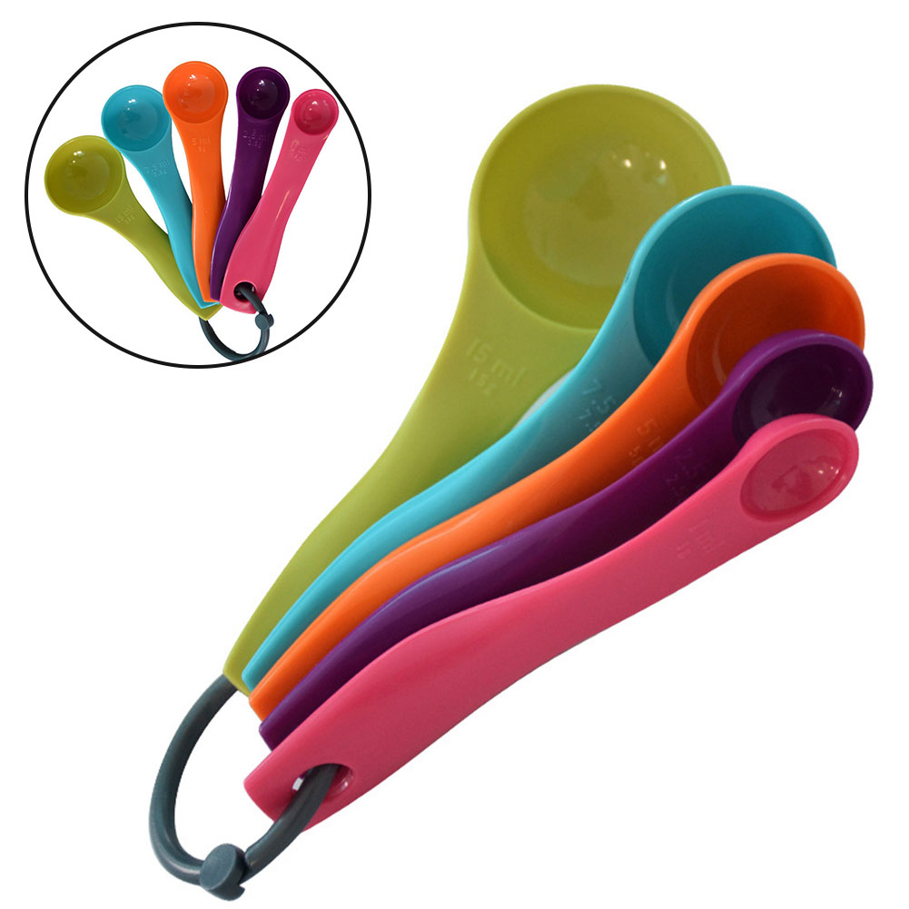 5 قطع ملونة ملعقة زيت الملح جم - مراجعة Kitchen Baking Kit وسعره