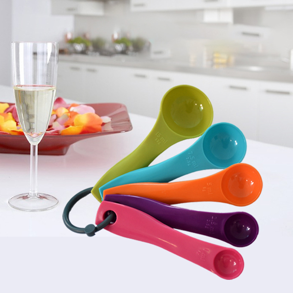5 قطع ملونة ملعقة زيت الملح جم - مراجعة Kitchen Baking Kit وسعره