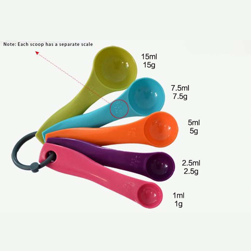 5 قطع ملونة ملعقة زيت الملح جم - مراجعة Kitchen Baking Kit وسعره