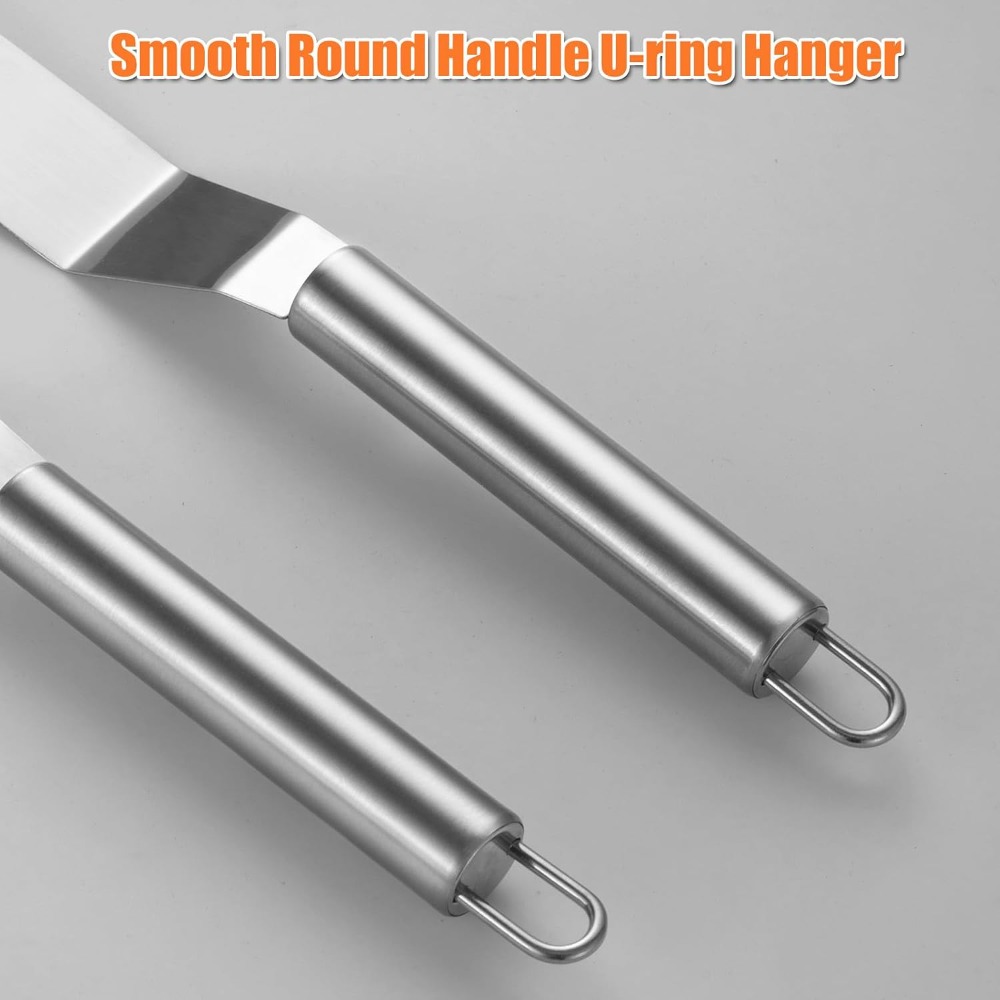 طقم ملعقتين من الفولاذ المقاوم - مراجعة Offset Spatula Set وسعره