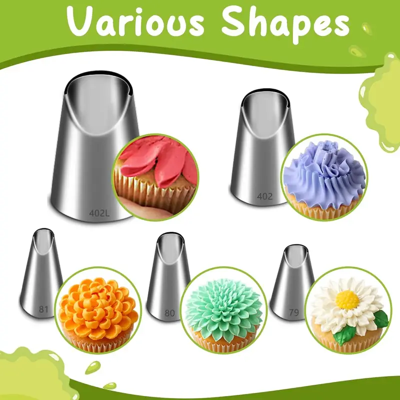 مجموعة من 5 قطع من فوهات التزي - مراجعة Kitchen Baking Kit وسعره