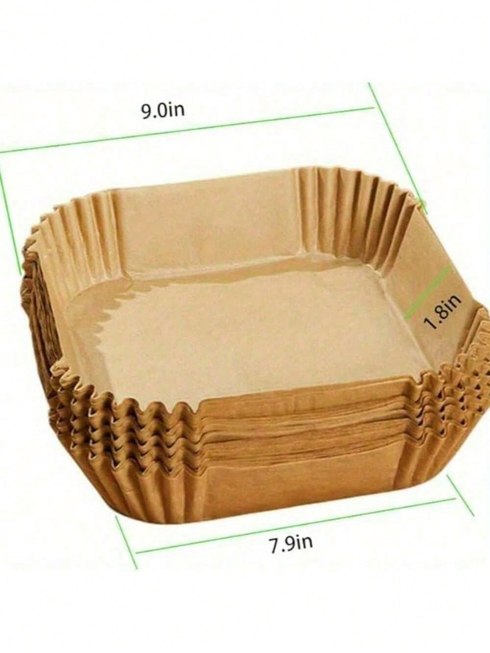 100/50 قطعة ورق خبز مربع ومستد - مراجعة Kitchen Baking Containers وسعره