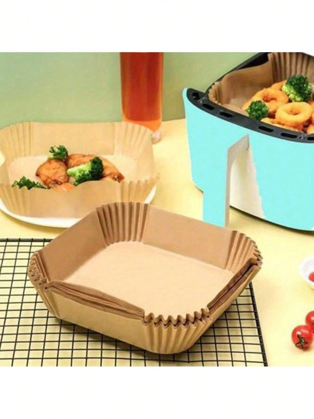 100/50 قطعة ورق خبز مربع ومستد - مراجعة Kitchen Baking Containers وسعره