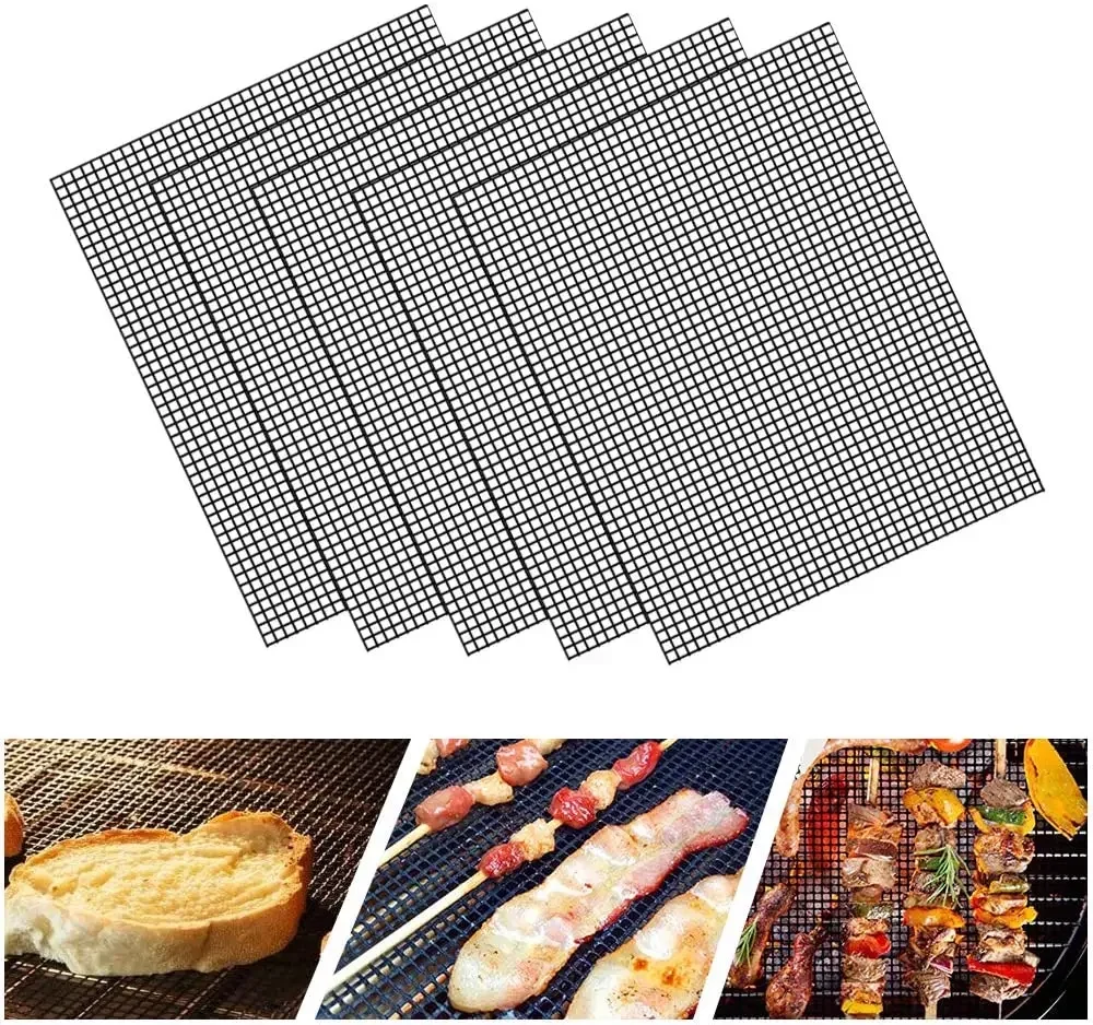 حصيرة شبكية للشواء PTFE، شبكة  - مراجعة Super Kitchen Baking Mat وسعره