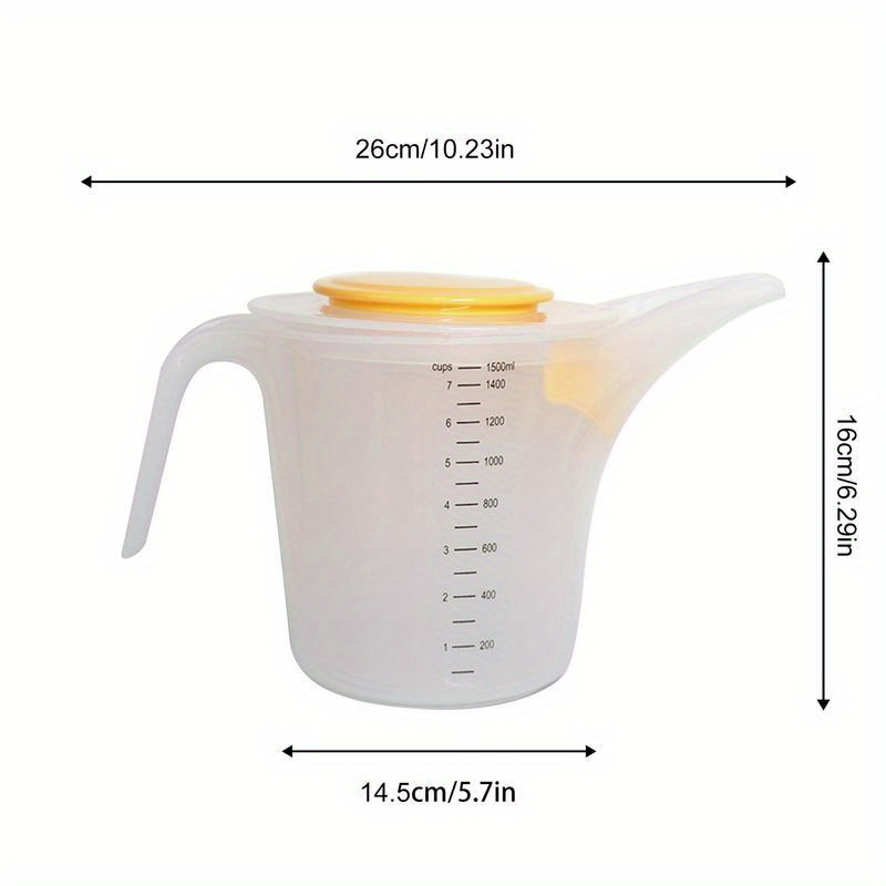 كوب خلط للمطبخ سعة 1500 مل، وع - مراجعة Kitchen Baking Containers وسعره