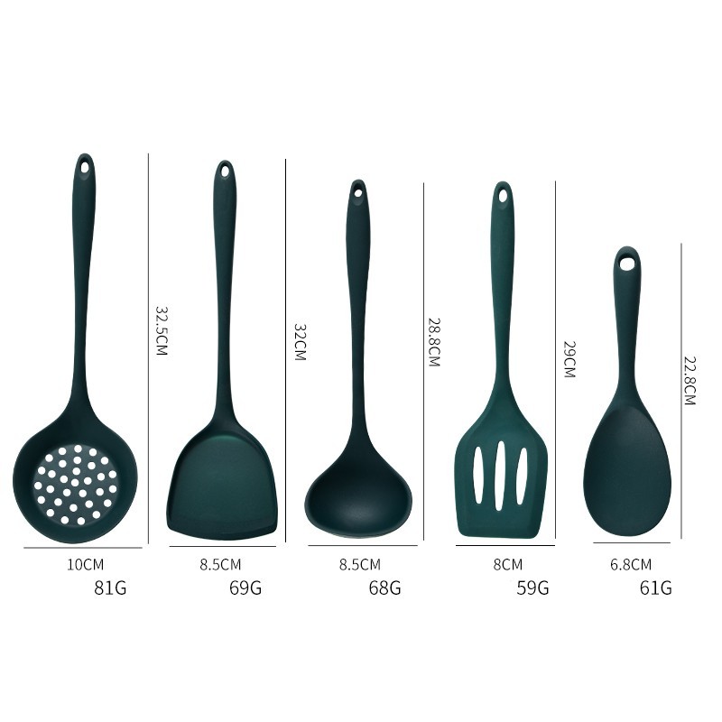 5 قطعة الغذاء الصف سيليكون أوا - مراجعة Offset Spatula Set وسعره