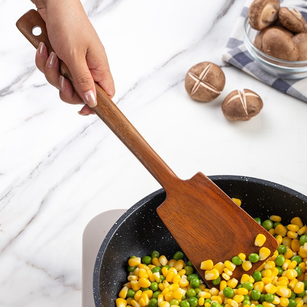 34 سنتيمتر الخشب الصلب ملعقة ا - مراجعة Offset Spatula Set وسعره