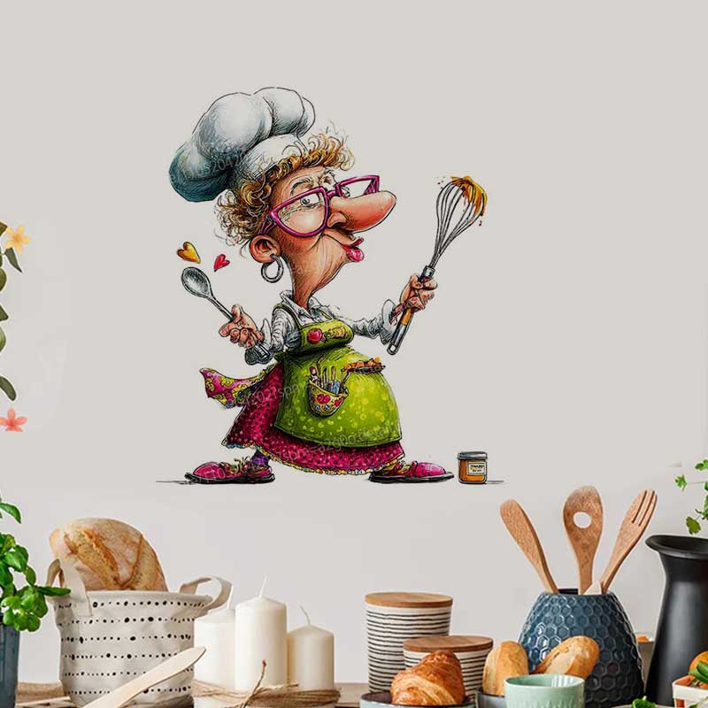 ملصقات مضحكة للسيدات في المطبخ - مراجعة Kitchen Queen وسعره