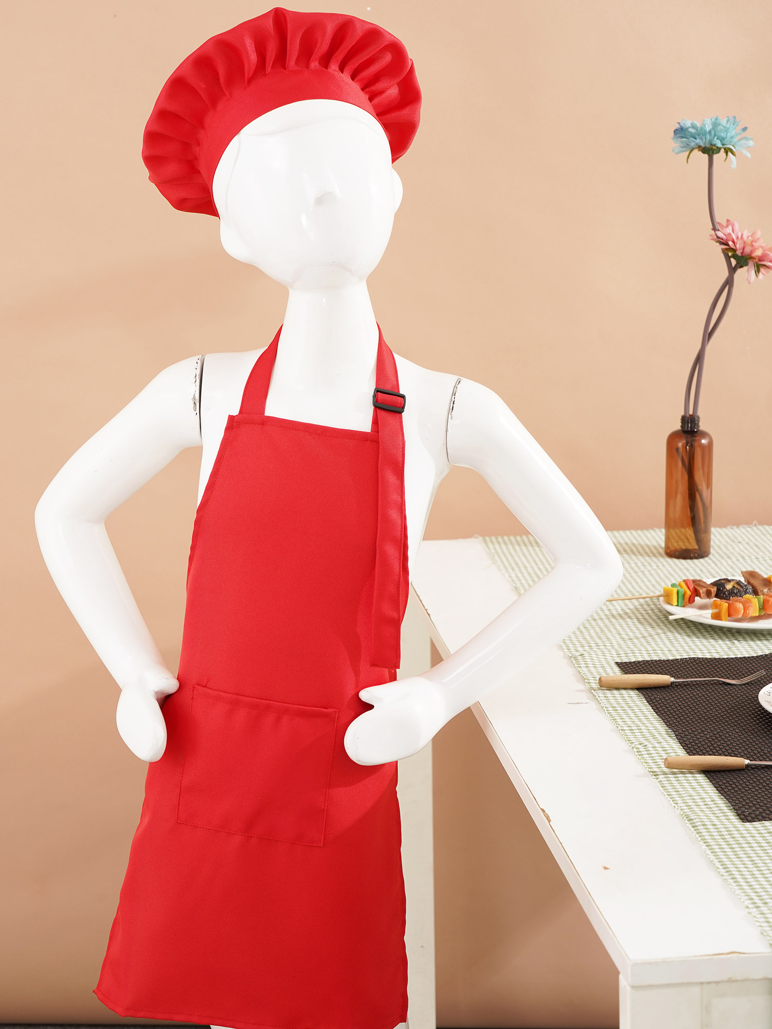 مآزر الأطفال للجنسين، مريلة قا - مراجعة Kitchen Kids Baking Set وسعره